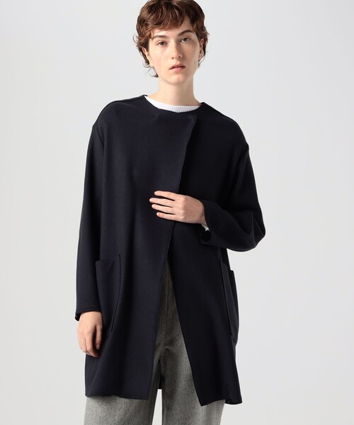 Ballsey（ボールジィ） ノーカラーコート 34 ベージュ レディース