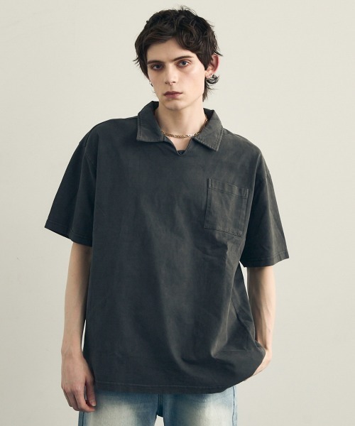 「Shoowtime」 半袖シャツ LARGE ブラウン メンズ_画像3