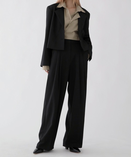 「UNE MANSION」 テーラードジャケット FREE ベージュ レディース_画像2