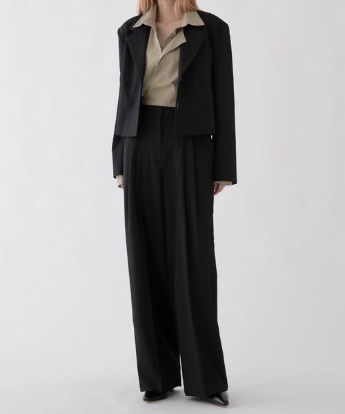 「UNE MANSION」 テーラードジャケット FREE ベージュ レディース_画像3