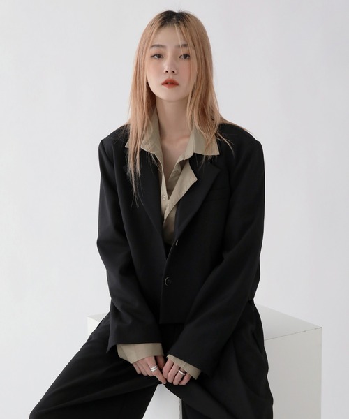 「UNE MANSION」 テーラードジャケット FREE ベージュ レディース_画像7