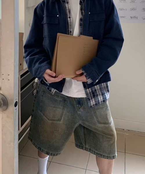 「MGV」 デニムハーフパンツ X-LARGE ブルー メンズ_画像5