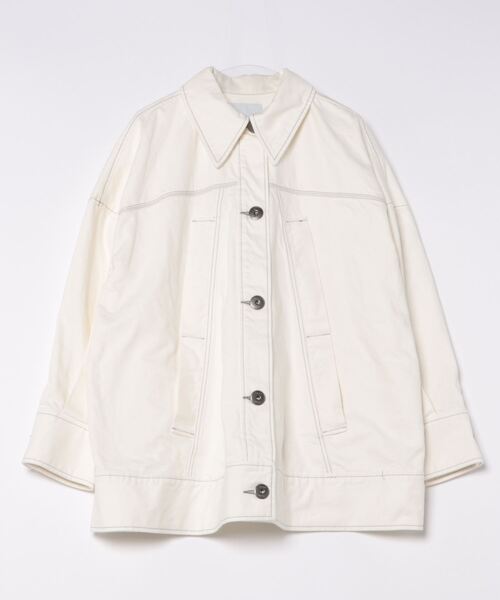 UN3D. デニムジャケット 36 新品 UN3D.（アンスリード） デニムジャケット 36 ホワイト レディース