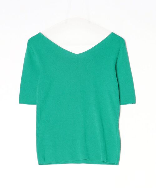 「The Virgnia」 半袖ニット - グリーン レディース_画像2