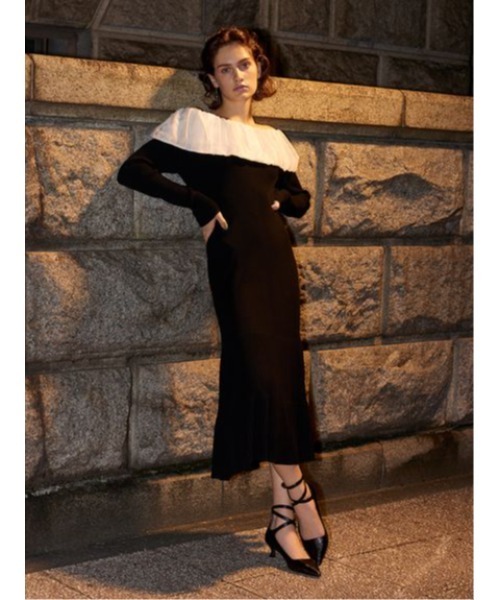 CELFORD(セルフォード) ニットワンピース 38 ブラック レディース CELFORD(セルフォード) ニットワンピース 38 ブラック レディース