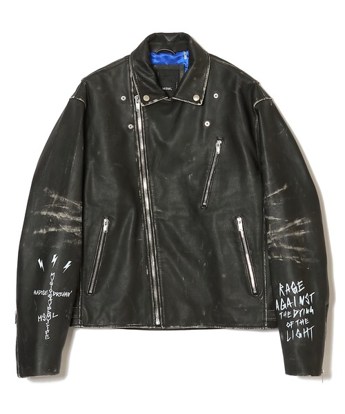 革ジャン ライダース GRAPHIC RIDERS JACKET / COW LEATHER メンズの画像
