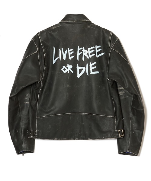 革ジャン ライダース GRAPHIC RIDERS JACKET / COW LEATHER メンズの画像