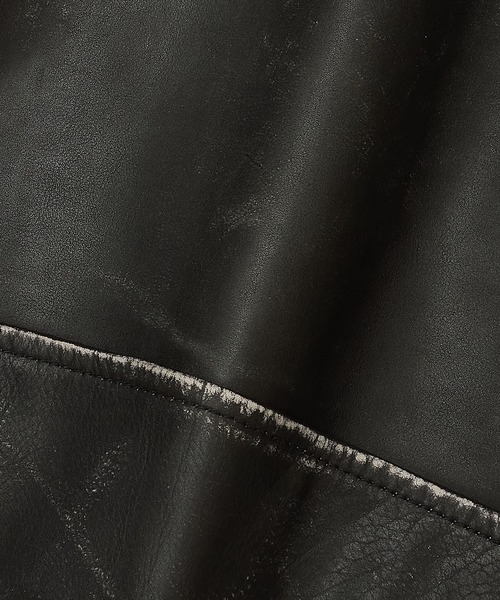 革ジャン ライダース GRAPHIC RIDERS JACKET / COW LEATHER メンズの画像