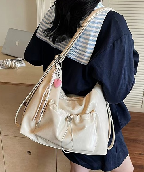 NuNuNa ショルダーバッグ バッグ 「NuNuNa」2WAY 合成皮革ドロスト