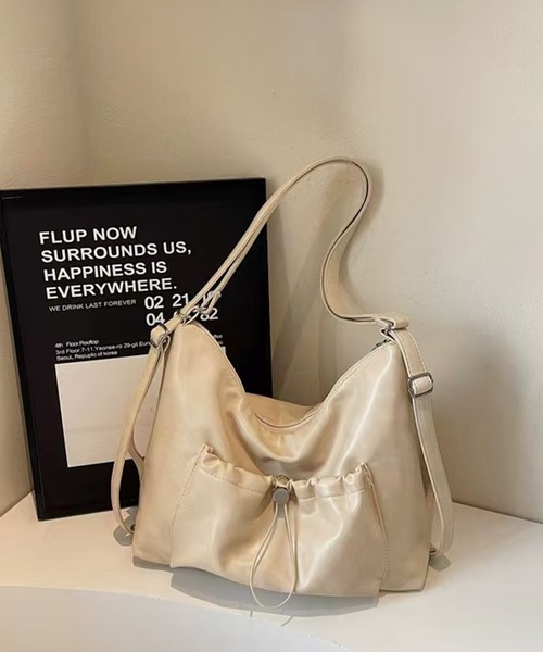 NuNuNa ショルダーバッグ バッグ 「NuNuNa」2WAY 合成皮革ドロスト