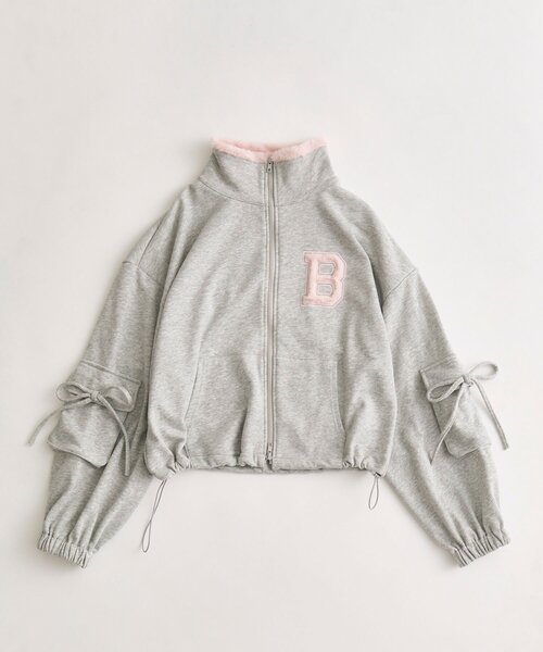 OLIVE des OLIVE（オリーブデオリーブ） tシャツ フリースロゴジップ 