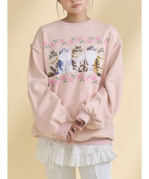 merry jenny（メリージェニー） トレーナー スウェット blooming cat