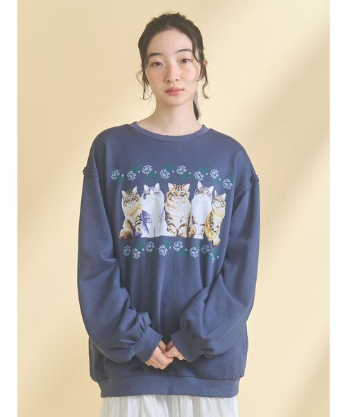 merry jenny（メリージェニー） トレーナー スウェット blooming cat