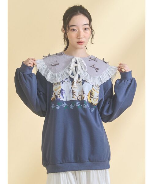 merry jenny（メリージェニー） トレーナー スウェット blooming cat