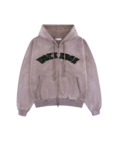 WOKE EDGE（ウォークエッジ） パーカー Faded Embroidery Zip Up