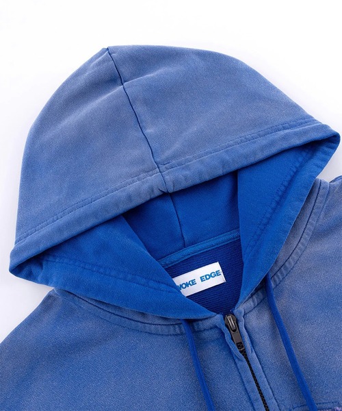 WOKE EDGE（ウォークエッジ） パーカー Faded Embroidery Zip Up