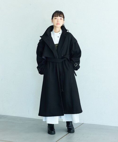 FREAK'S STORE（フリークスストア） コート フリ- ブラック レディース