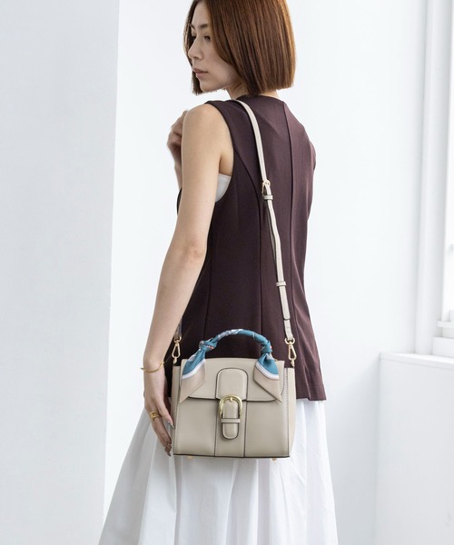 MIAN（ミアン） ハンドバッグ スカーフ付き2wayハンドバッグ「詳細動画