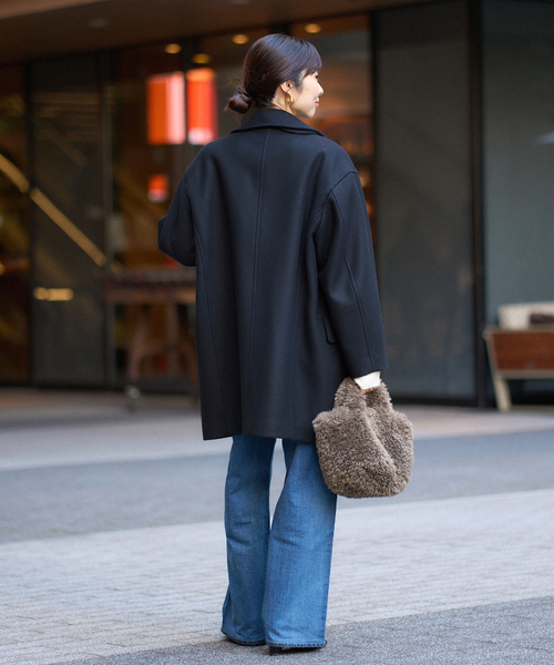 IENAウールコートピーコート　　　　　　　　　　ロングコート IENA（イエナ） ピーコート pコート メルトンウール ピーコート