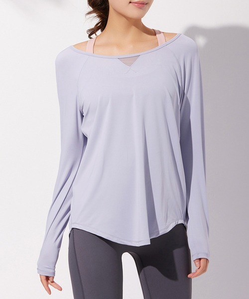 「HYSSHOP」 「daycloset」長袖カットソー L ブラック レディース_画像2