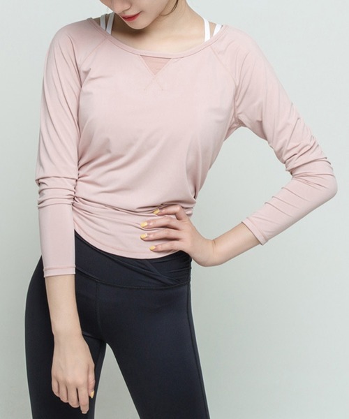 「HYSSHOP」 「daycloset」長袖カットソー L ブラック レディース_画像5