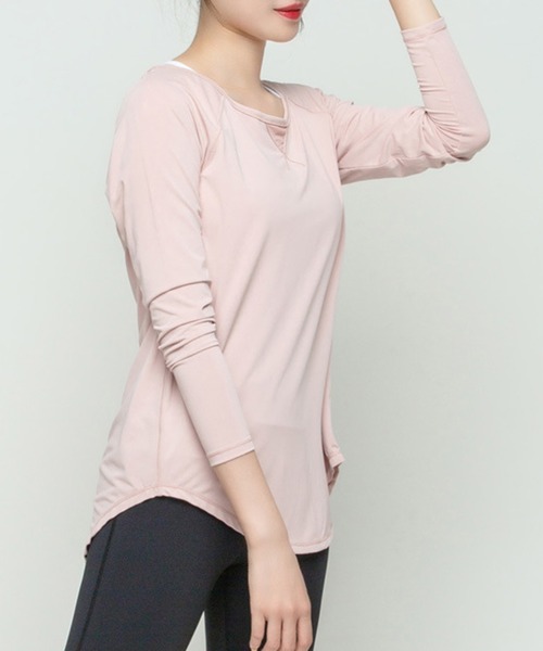 「HYSSHOP」 「daycloset」長袖カットソー L ブラック レディース_画像6