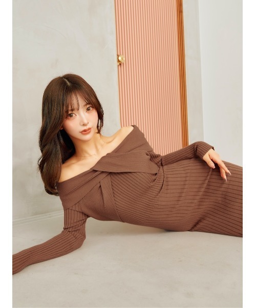 Darich（ダーリッチ） ニットワンピース FREE ブラウン レディース