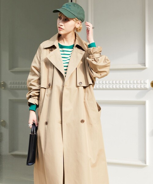 新品♡タグ付き　ベージュ トレンチコート FREAK'S STORE（フリークスストア） トレンチコート フリ- ベージュ