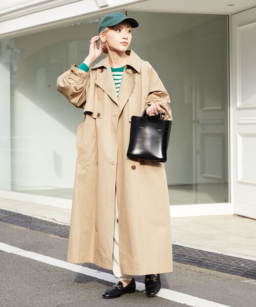 ベージュ トレンチコート フリーサイズ FREAK'S STORE（フリークスストア） トレンチコート フリ- ベージュ