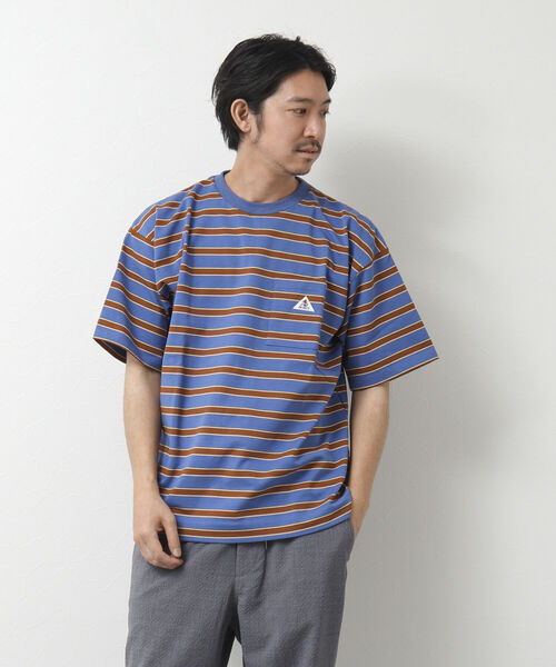 「GEVACO」 半袖Tシャツ L ピンク系その他 メンズ_画像2
