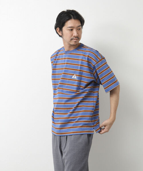 「GEVACO」 半袖Tシャツ L ピンク系その他 メンズ_画像3