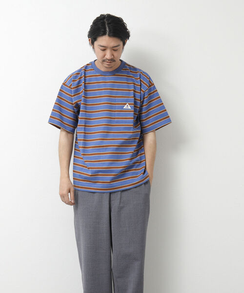 「GEVACO」 半袖Tシャツ L ピンク系その他 メンズ_画像4