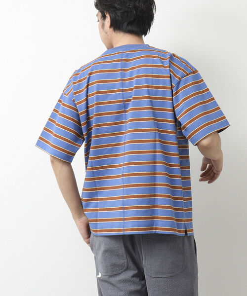 「GEVACO」 半袖Tシャツ L ピンク系その他 メンズ_画像5