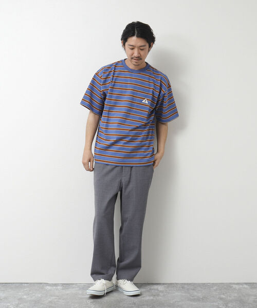 「GEVACO」 半袖Tシャツ L ピンク系その他 メンズ_画像6