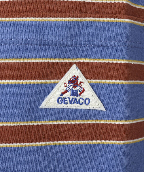 「GEVACO」 半袖Tシャツ L ピンク系その他 メンズ_画像8