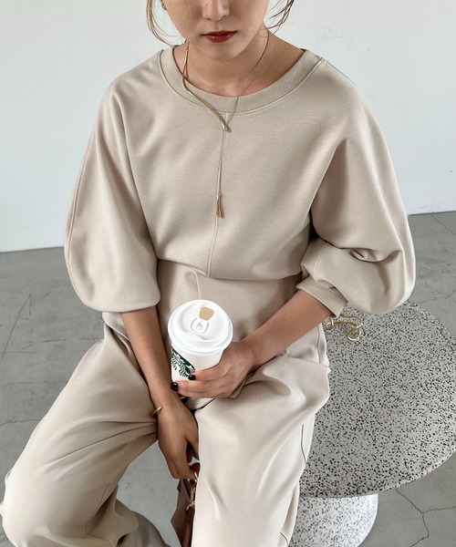 「CAPRICIEUX LE'MAGE」 長袖カットソー FREE ブラウン レディース_画像4