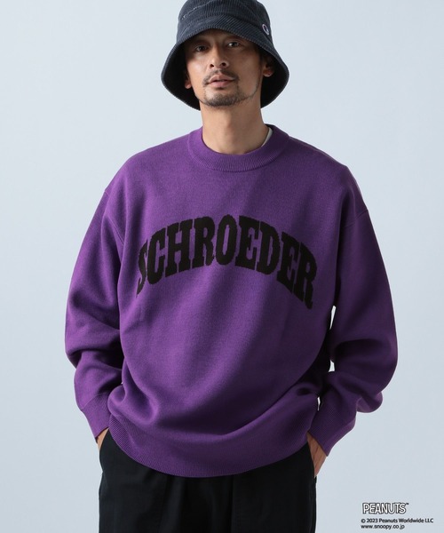 「PEANUTS」 長袖ニット MEDIUM グリーン メンズ_画像2