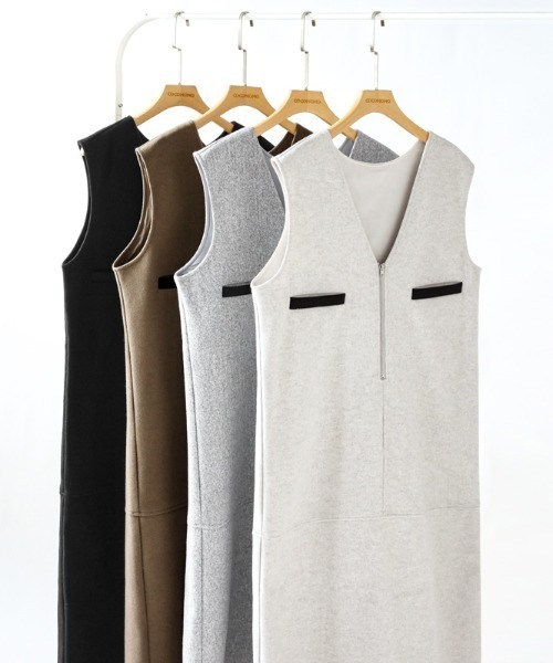 「COCOMOMO」 サロペットスカート L ブラック レディース_画像5