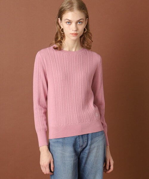 「DRESSTERIOR」 長袖ニット 38 グレー レディース_画像2