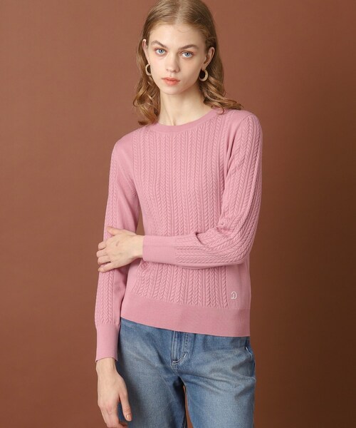 「DRESSTERIOR」 長袖ニット 38 グレー レディース_画像3