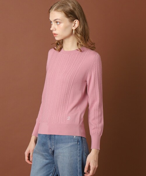 「DRESSTERIOR」 長袖ニット 38 グレー レディース_画像4