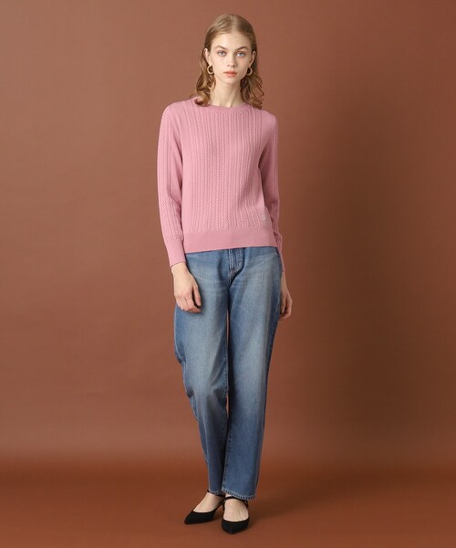 「DRESSTERIOR」 長袖ニット 38 グレー レディース_画像9