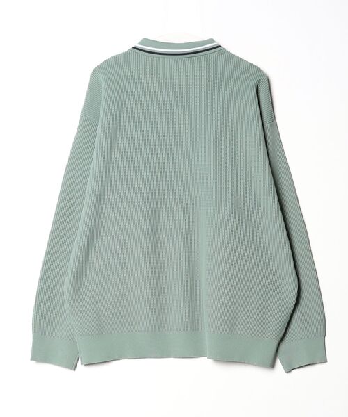 HUF」 ワンポイントニットカーディガン X-LARGE グリーン メンズ THE 