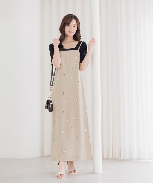 「Andemiu」 キャミソールワンピース FREE ブラック レディース_画像3