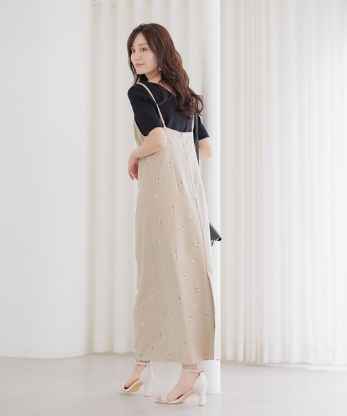 「Andemiu」 キャミソールワンピース FREE ブラック レディース_画像4