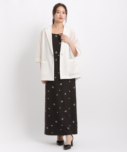 「Andemiu」 キャミソールワンピース FREE ブラック レディース_画像7