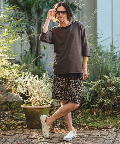 CAMBIO（カンビオ） ワイドパンツ パンツ mp14467- Leopard Short