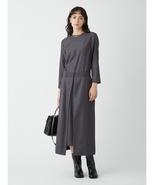 Mila Owen（ミラオーウェン） 7分袖ワンピース 0 ブラック レディース