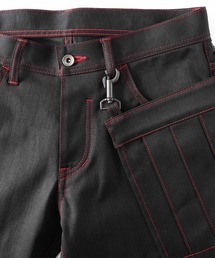 「SHAREEF」 スキニーパンツ 3 ブラック メンズの画像3