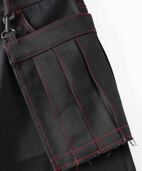 「SHAREEF」 スキニーパンツ 3 ブラック メンズの画像6